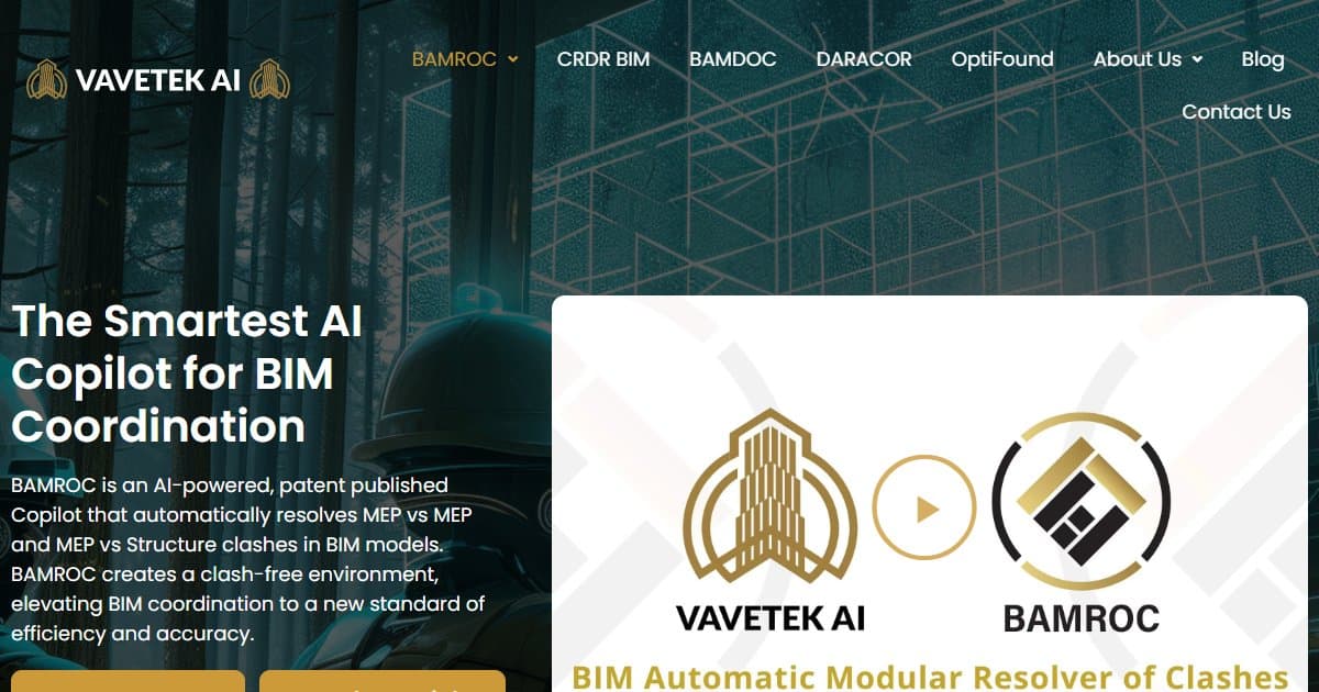 BAMROC by Vavetek - featured BIM software image