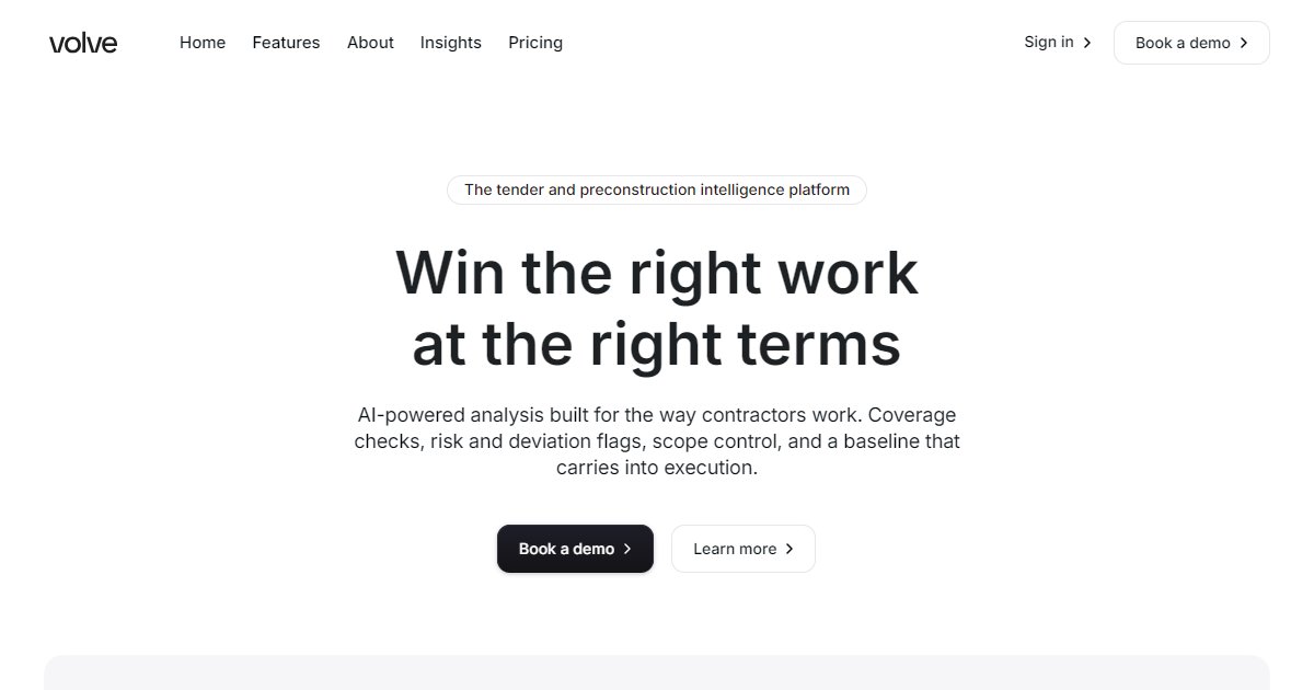 Volve - featured BIM software image