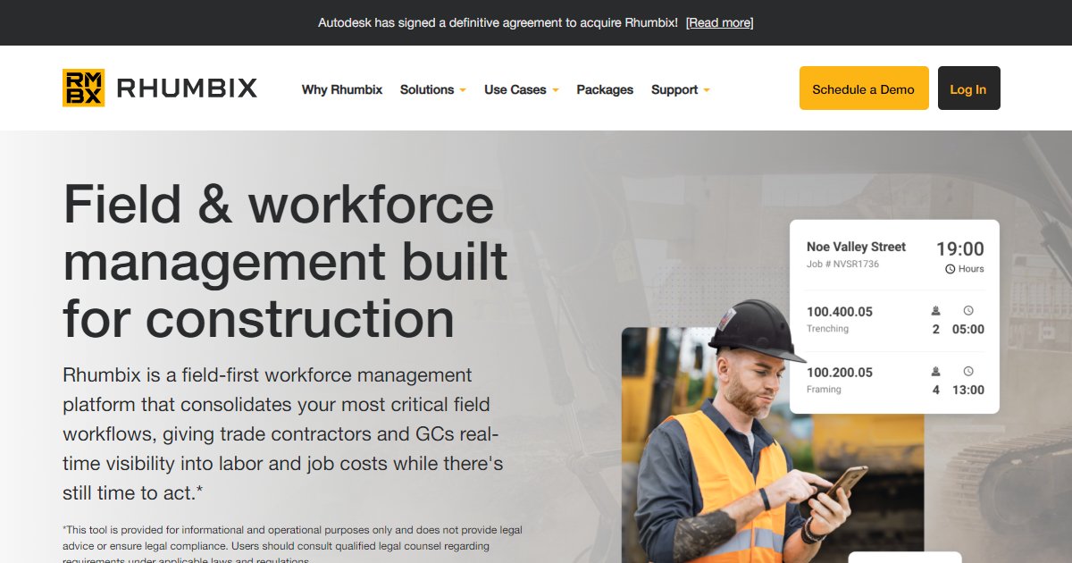 Rhumbix - featured BIM software image