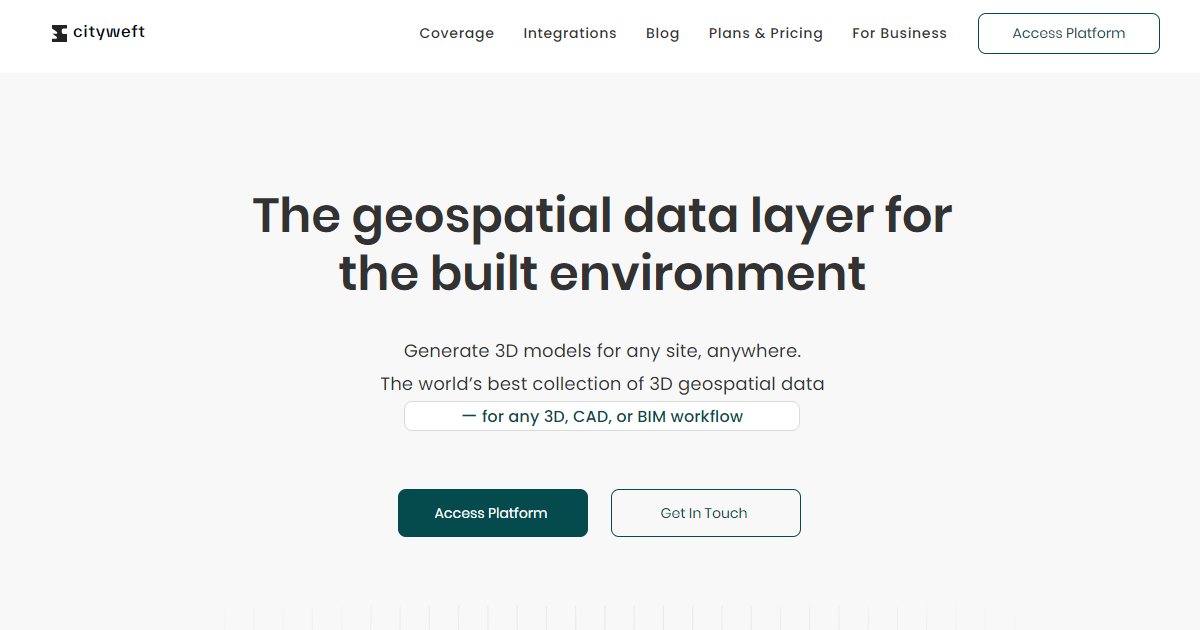 Cityweft - featured BIM software image