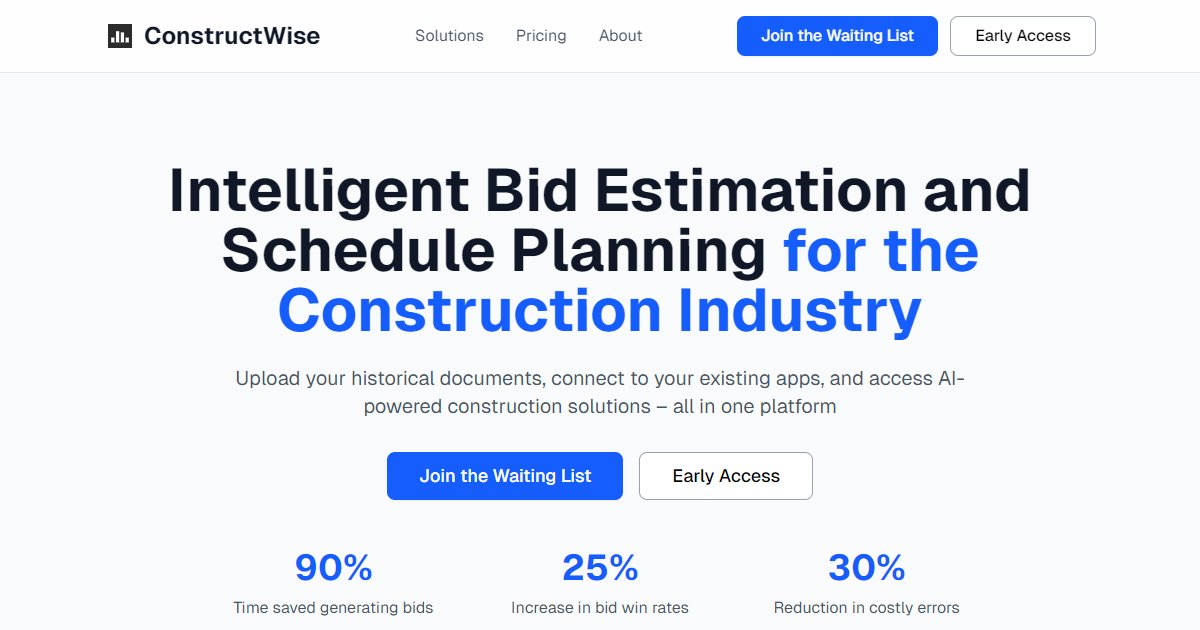 ConstructWise - featured BIM software image
