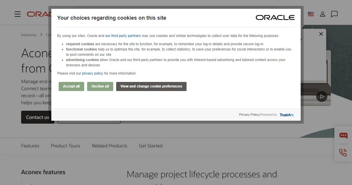 Oracle Aconex - featured BIM software image