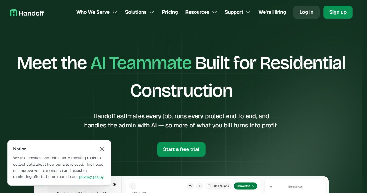 Handoff AI - featured BIM software image