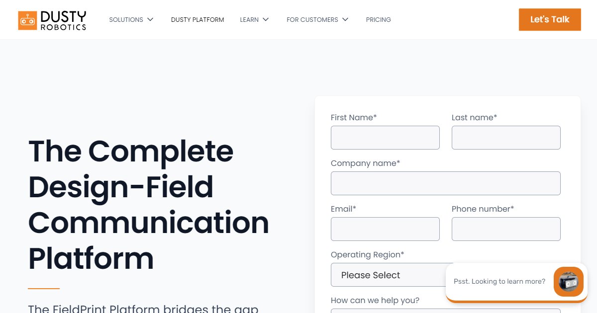 FieldPrint Platform by Dusty Robotics - featured BIM software image