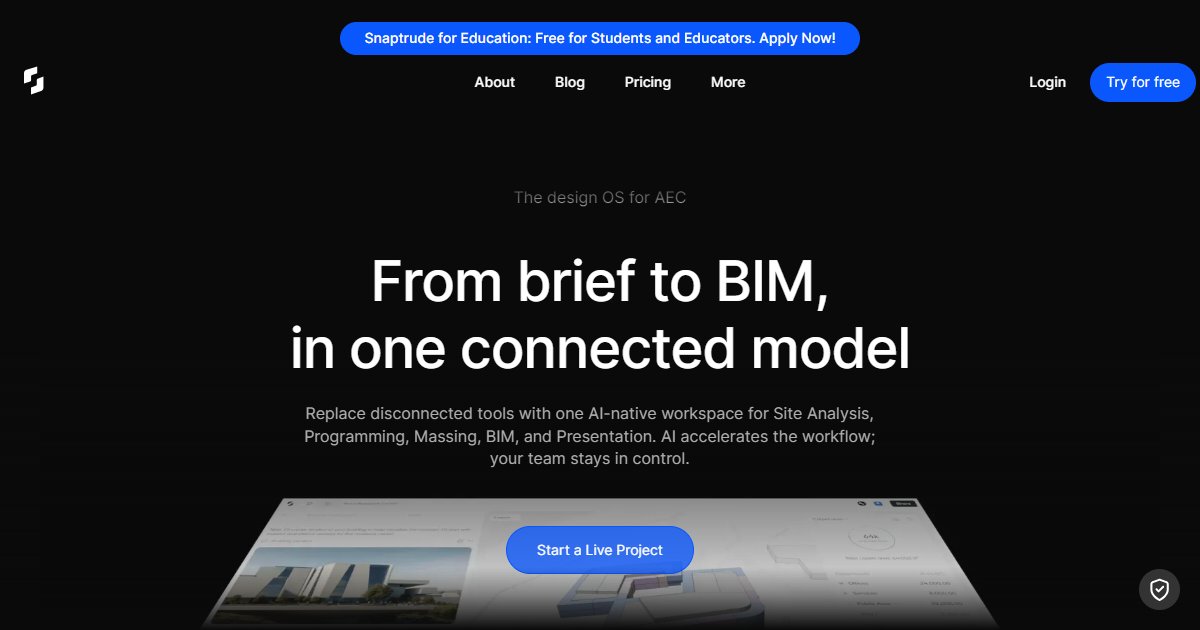 Snaptrude - featured BIM software image