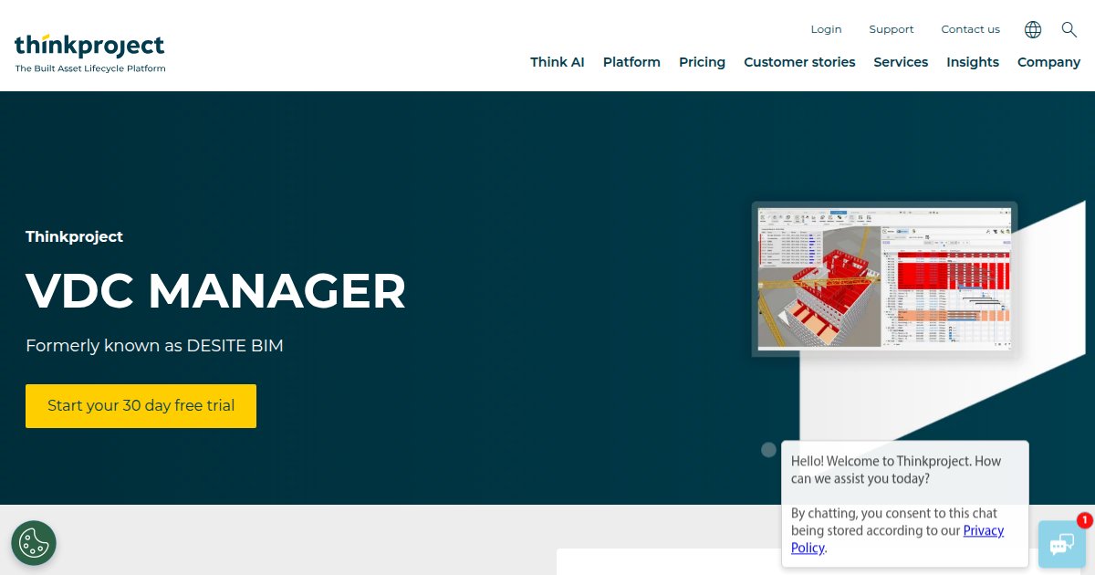 Thinkproject VDC Manager - featured BIM software image