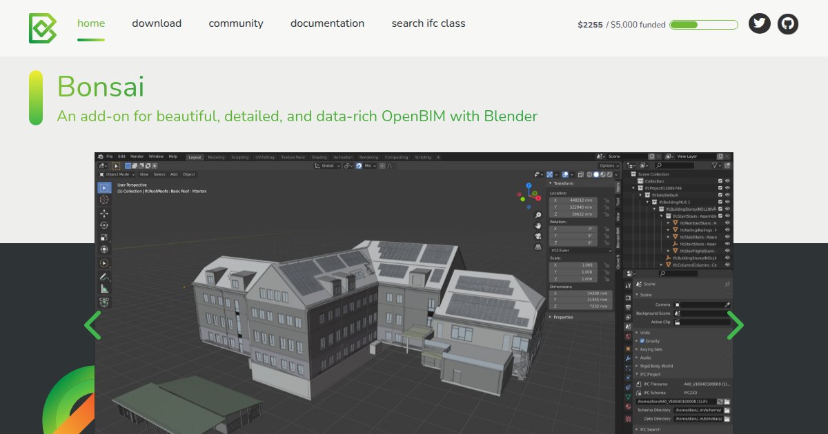 Bonsai - featured BIM software image