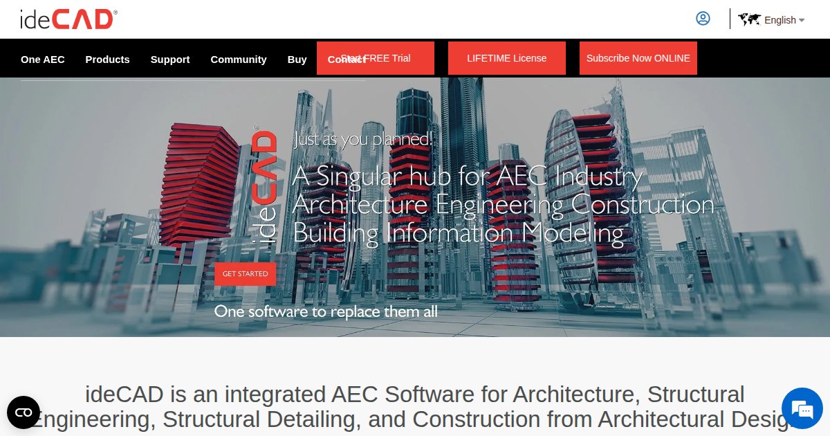 ideCAD One AEC - featured BIM software image