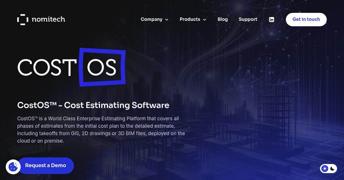CostOS by Nomitech - featured BIM software image
