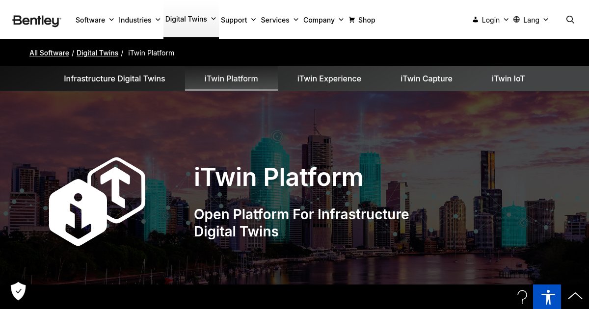 Bentley iTwin Platform - featured BIM software image