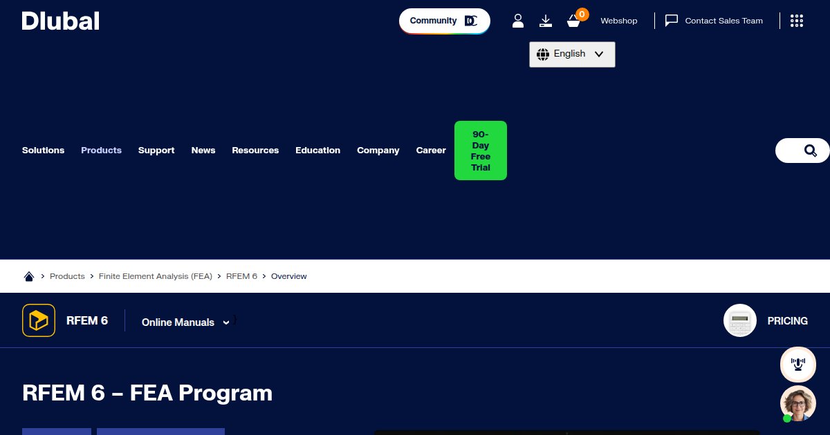 Dlubal RFEM 6 - featured BIM software image