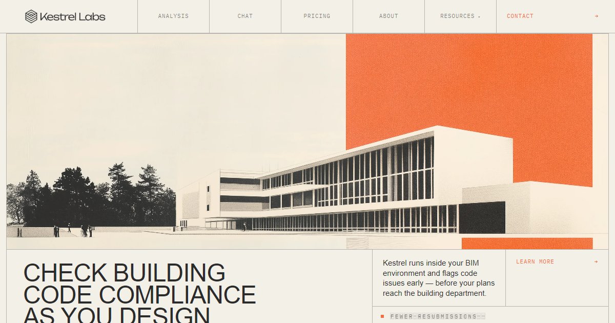 Kestrel by Kestrel Labs - featured BIM software image