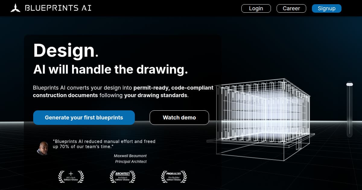 Blueprints AI - featured BIM software image