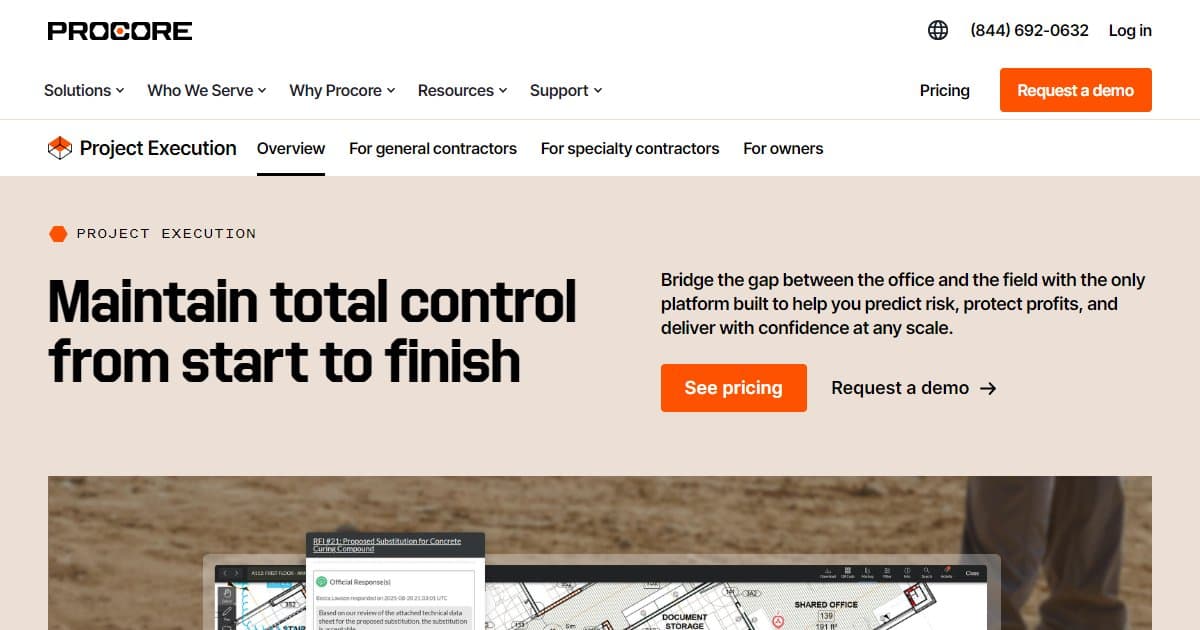 Project Execution by Procore - featured BIM software image