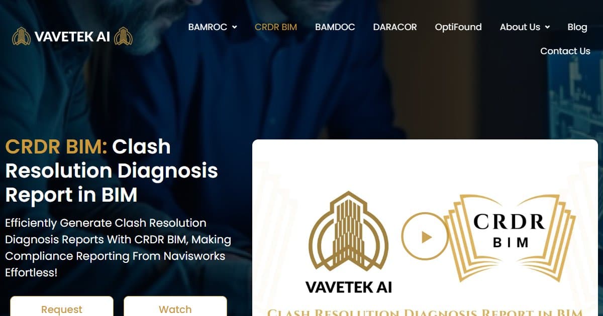 CRDR BIM by Vavetek - featured BIM software image