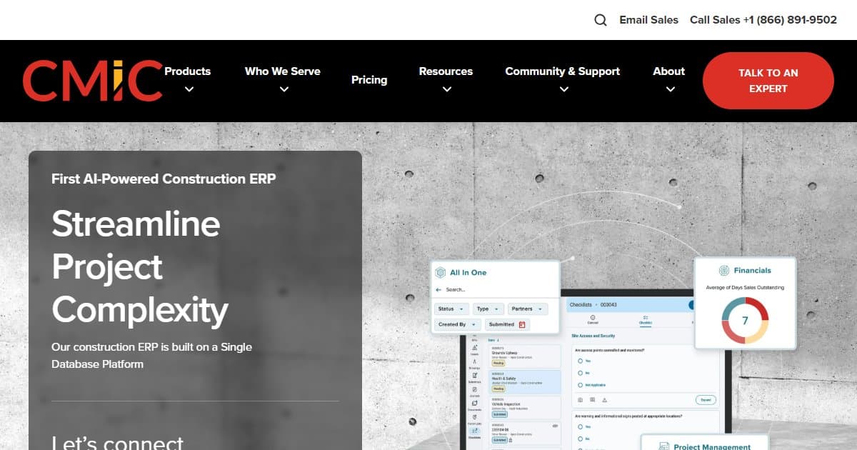 CMiC - featured BIM software image